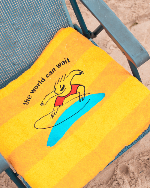 Beach Towel | The World Can Wait